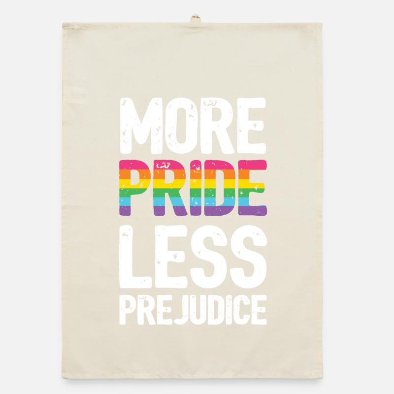 LGBT Pride Month - More Pride. Less Prejudice. Organic dish towel