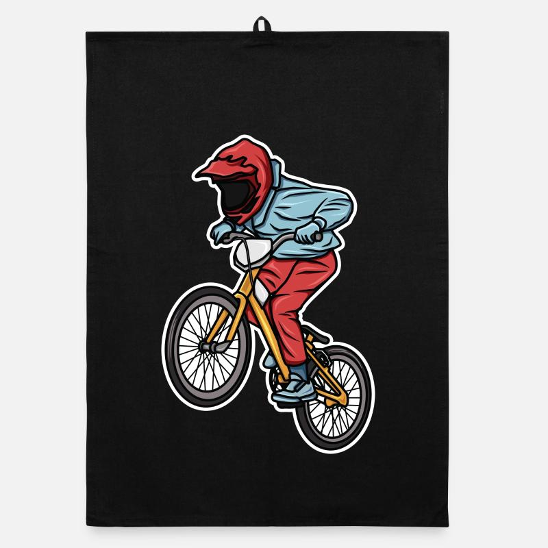 Drôle de garçon de BMX Torchon bio