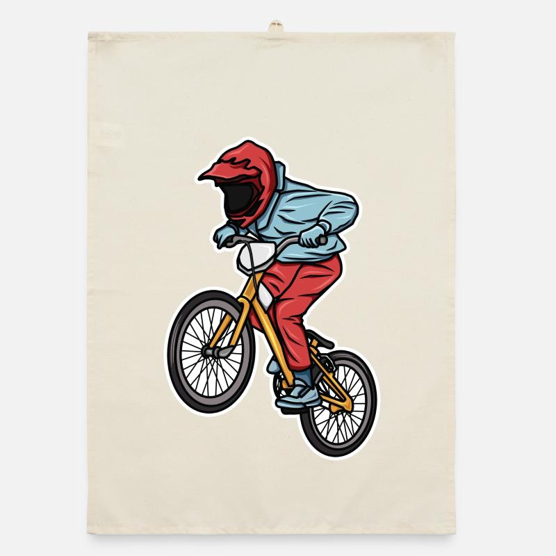 Drôle de garçon de BMX Torchon bio