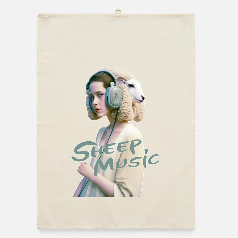 Anthropomorphic 10 Typo Organic dish towel