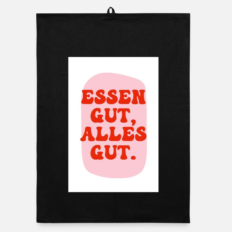 Essen gut rosa rot Organic Geschirrtuch