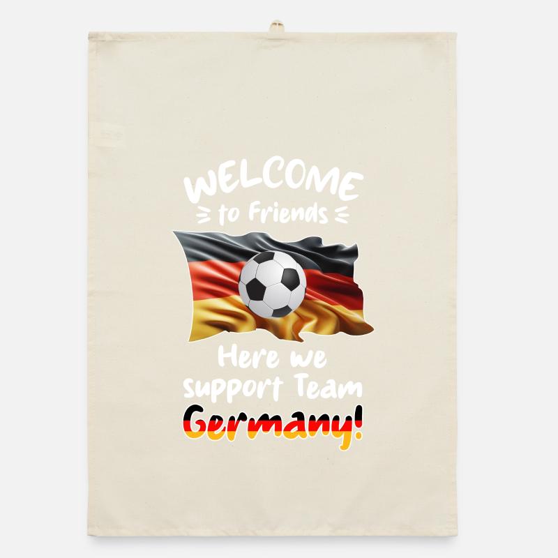 Willkommen Freunde - Wir supporten unser Team GER. Organic Geschirrtuch