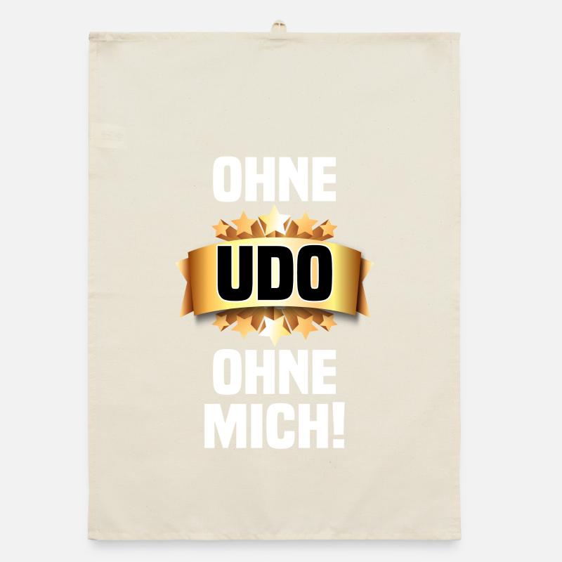 Without Udo - Without me! Organic dish towel