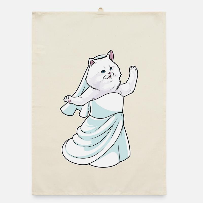 Robe de mariée perse chat de mariée Torchon bio