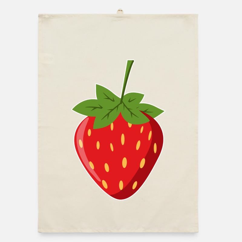 Erdbeere Organic Geschirrtuch