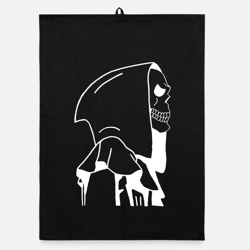 Death in profile Organic dish towel