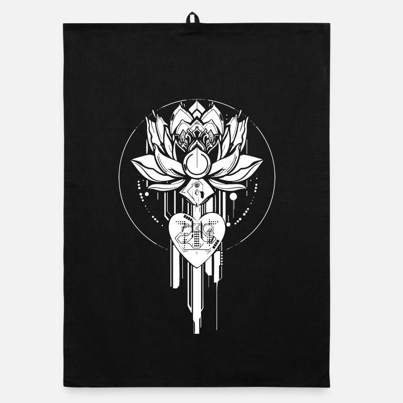 Cyberlotus White Organic Geschirrtuch