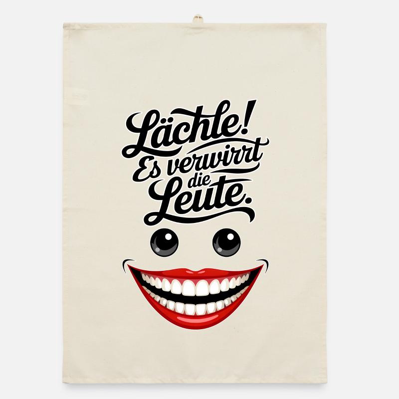 Immer lächeln Organic Geschirrtuch