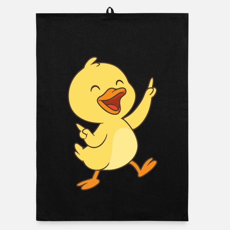 Dancing ducklings Organic dish towel
