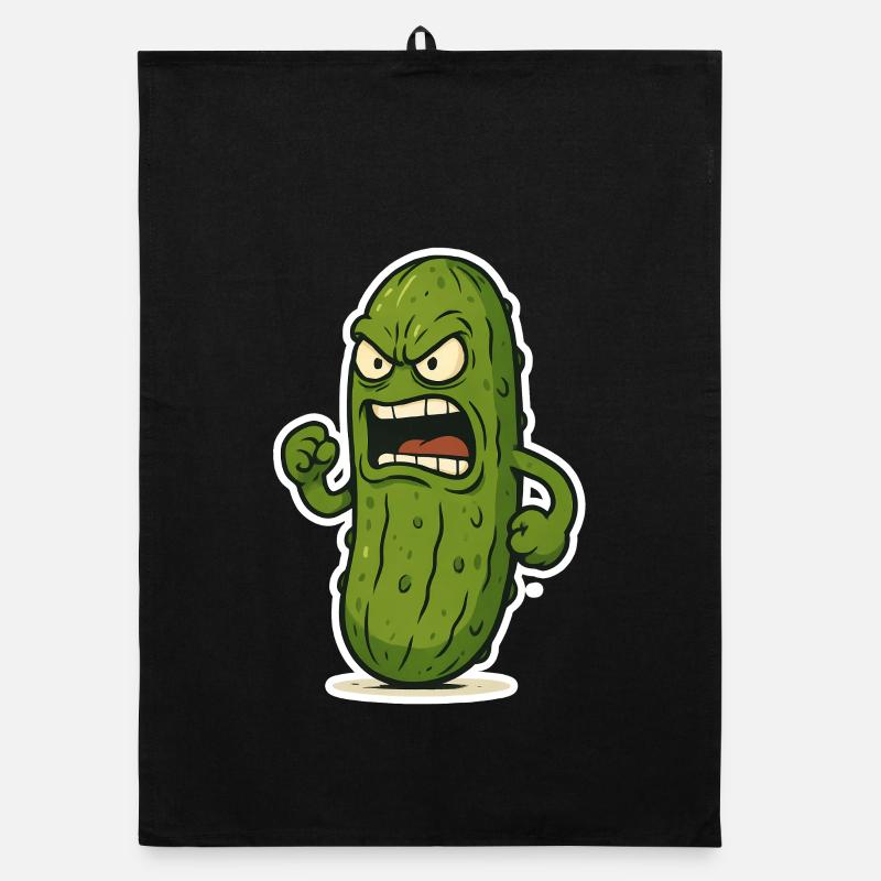 Cucumber attack Organic dish towel