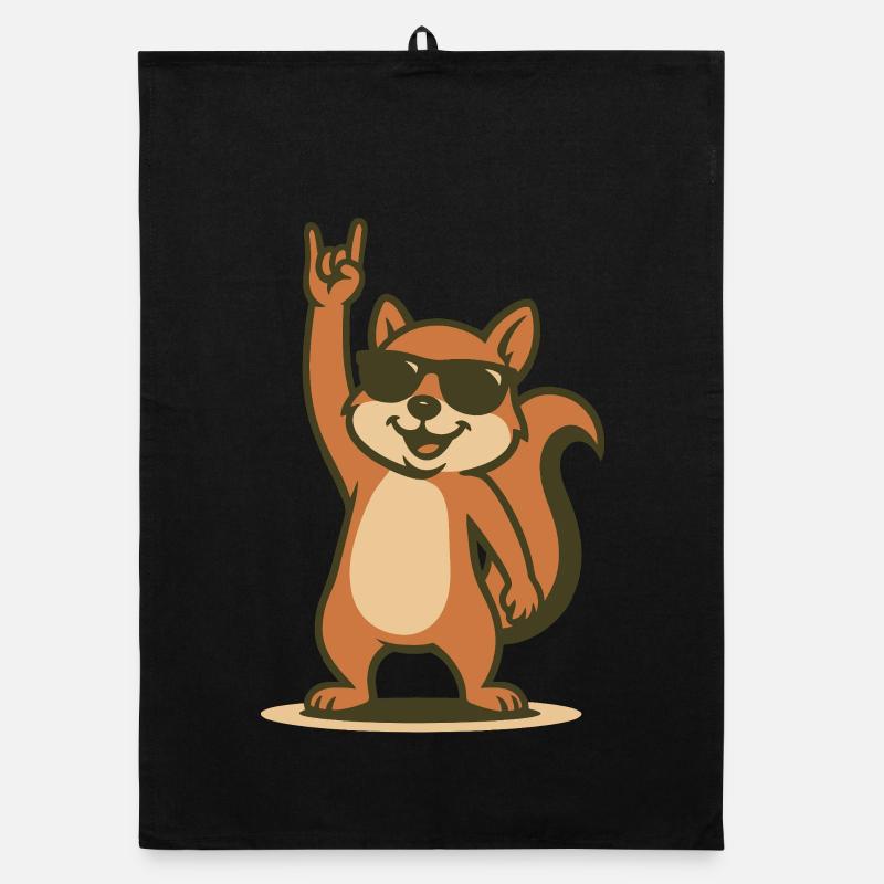 Rock'n'Roll Nutcracker Organic dish towel