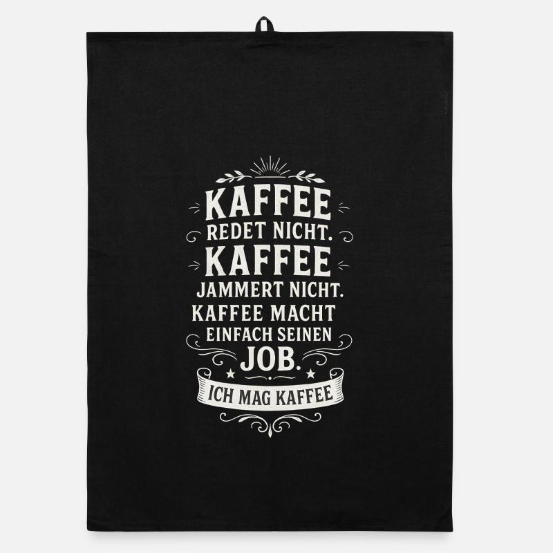 Coffee Funny Coffee Saying Office Organic dish towel
