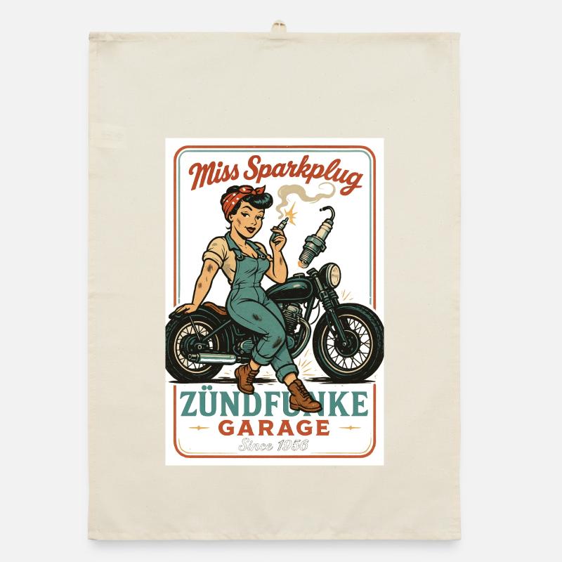 Miss Sparkplug – Zündfunke Garage Queen Torchon bio