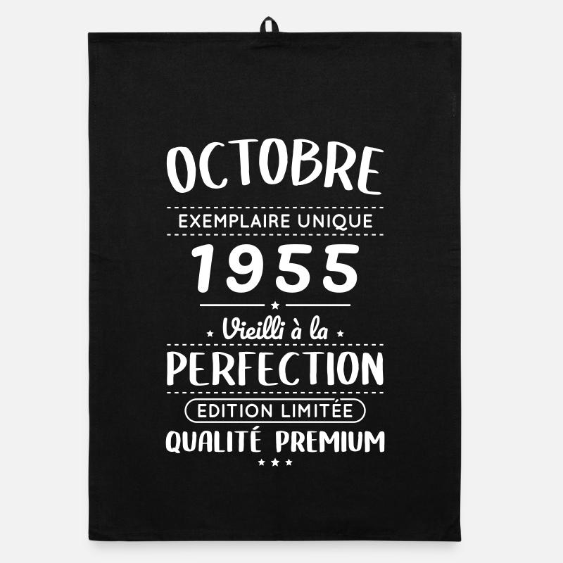 70. Geburtstag - Oktober 1955 Perfektion Organic Geschirrtuch