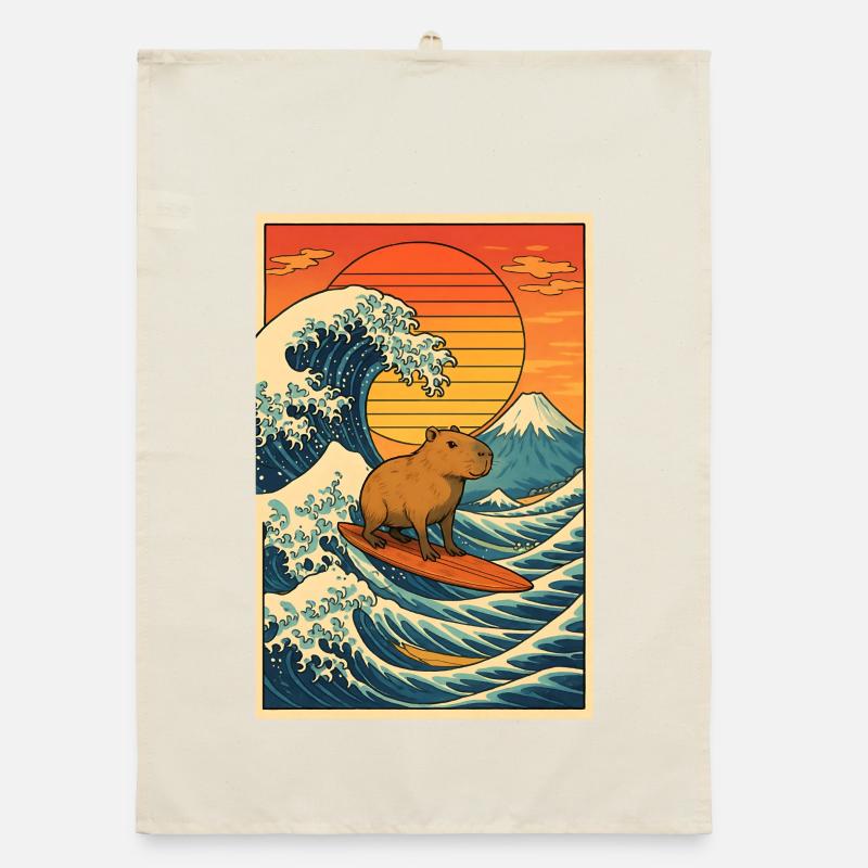 Capybara Surf Torchon bio