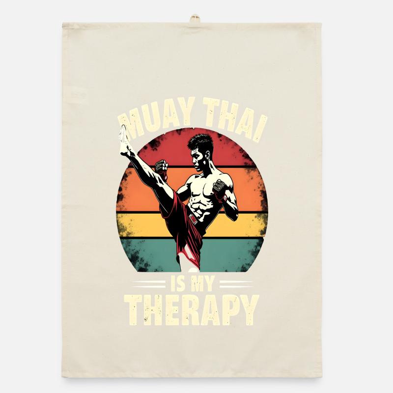 Drôle Muay Thai Boxe Muay Thai Torchon bio