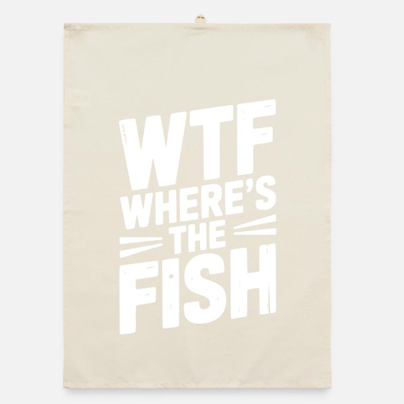 WTF Where’s The Fish Organic dish towel
