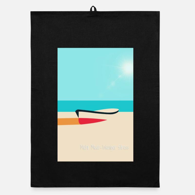 More sea-less stress Organic dish towel