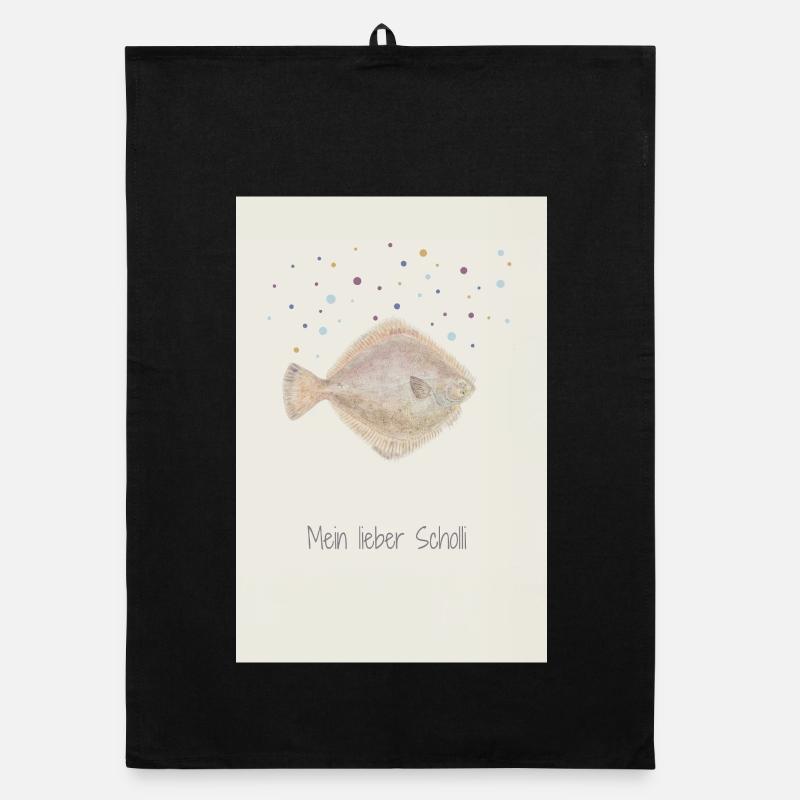 My dear Scholli fish design Organic dish towel