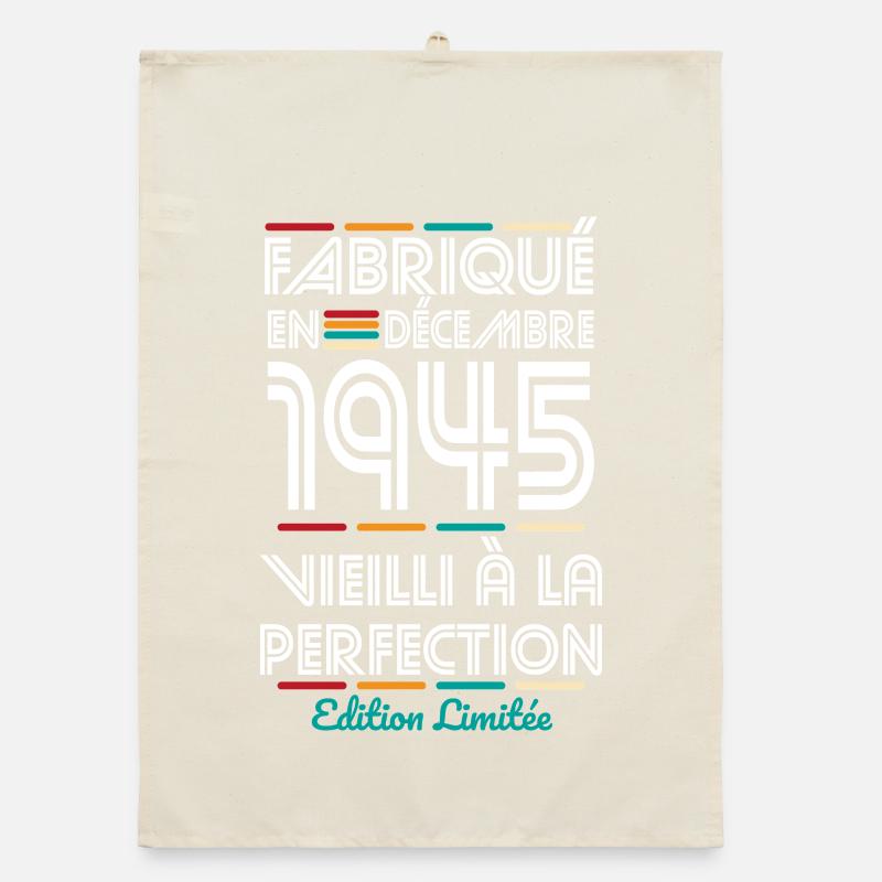 80 Year Anniversary - Made in December 1945 Organic dish towel