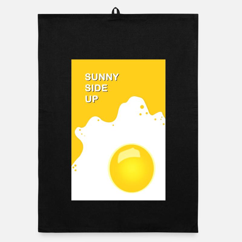 Sunny Side Up – Good mood for breakfast Organic dish towel