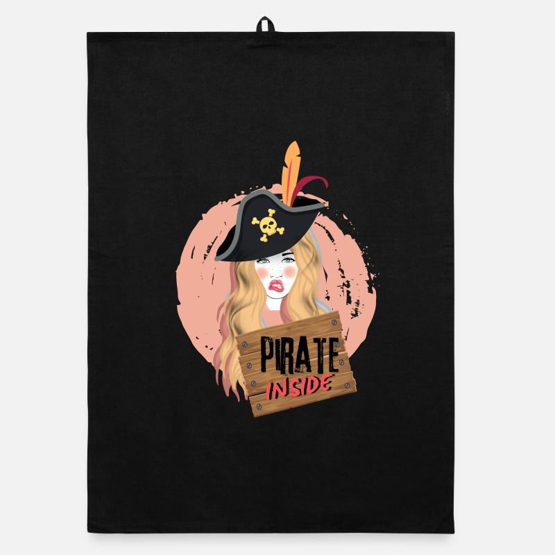 The Pirates Inside. Organic dish towel