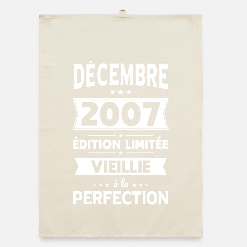 18. Geburtstag - Dezember 2007 Perfektion Organic Geschirrtuch
