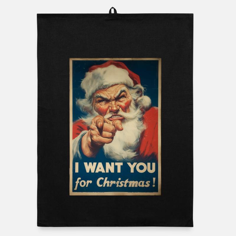Affiche publicitaire du Père Noël Torchon bio