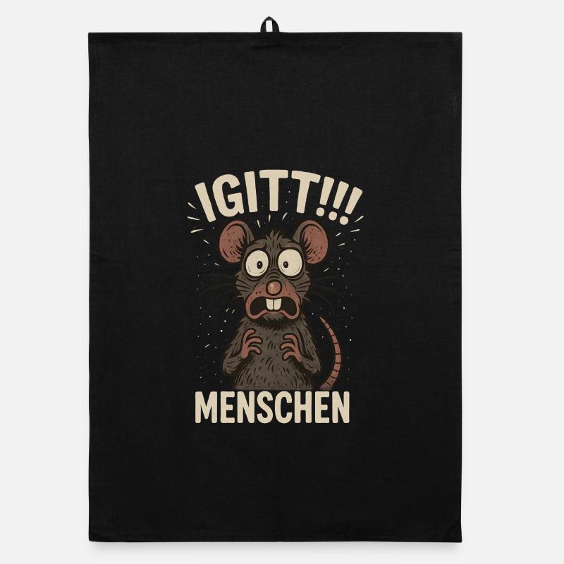 Yuck people rat funny mouse Organic dish towel