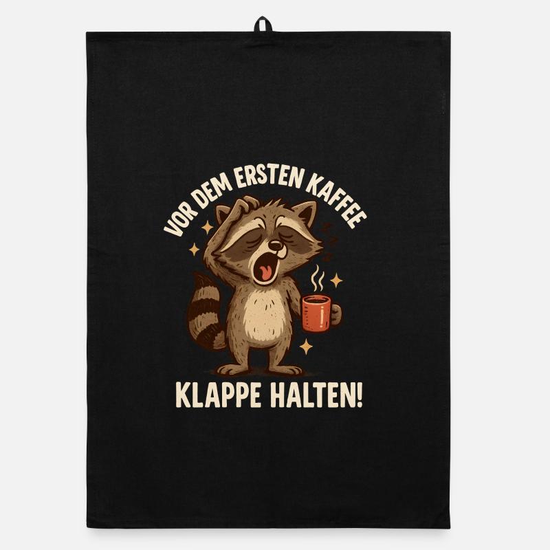Everything before the first coffee is self-defense Organic dish towel