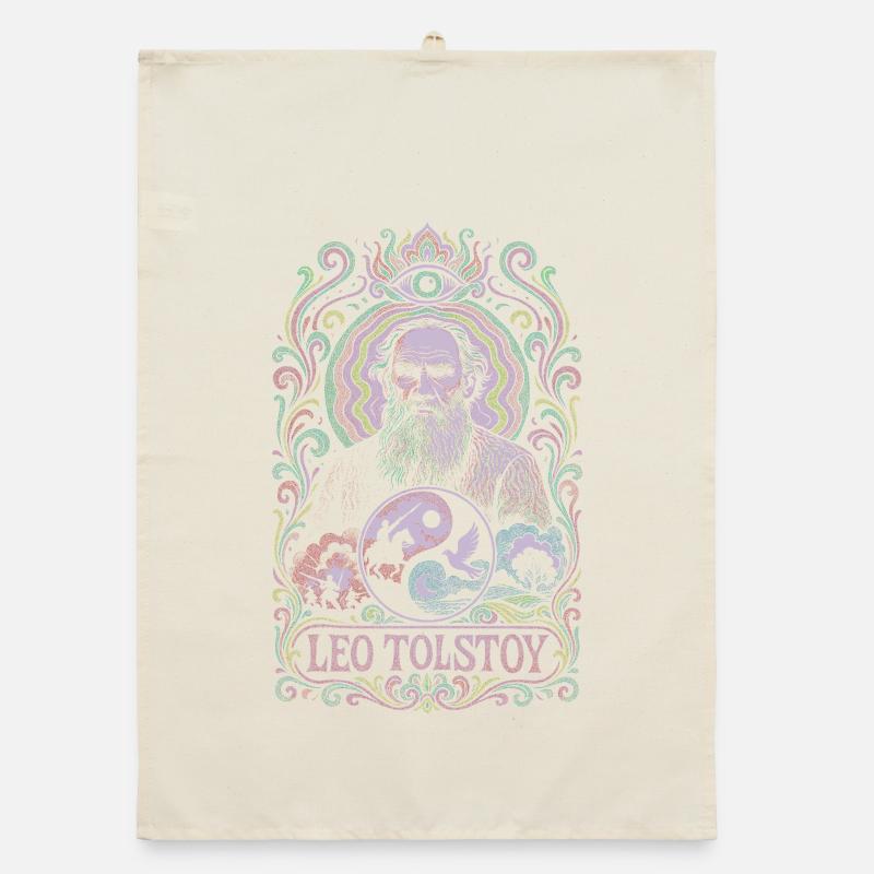 Leo Tolstoy Organic dish towel