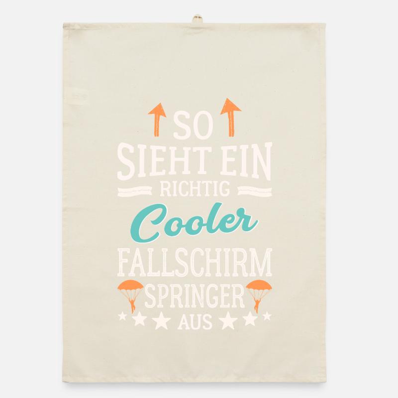 This is what a really cool skydiver looks like Organic dish towel