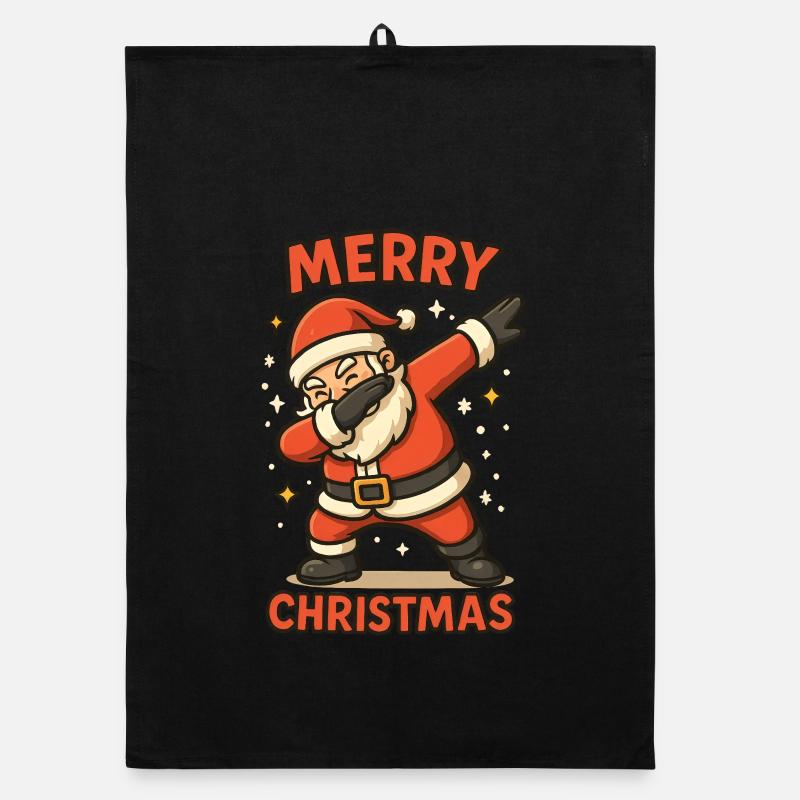 Dabbing Santa Clause  Organic Geschirrtuch