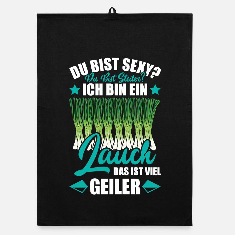 Gym DU BIST STEILER BIN EIN LAUCH DAS IST GEILER Organic Geschirrtuch