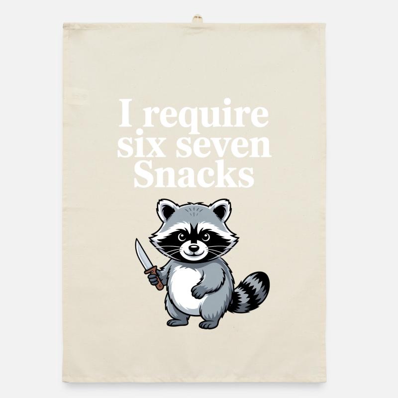 6-7 Internet Meme Cooler 6 7 Waschbär Organic Geschirrtuch