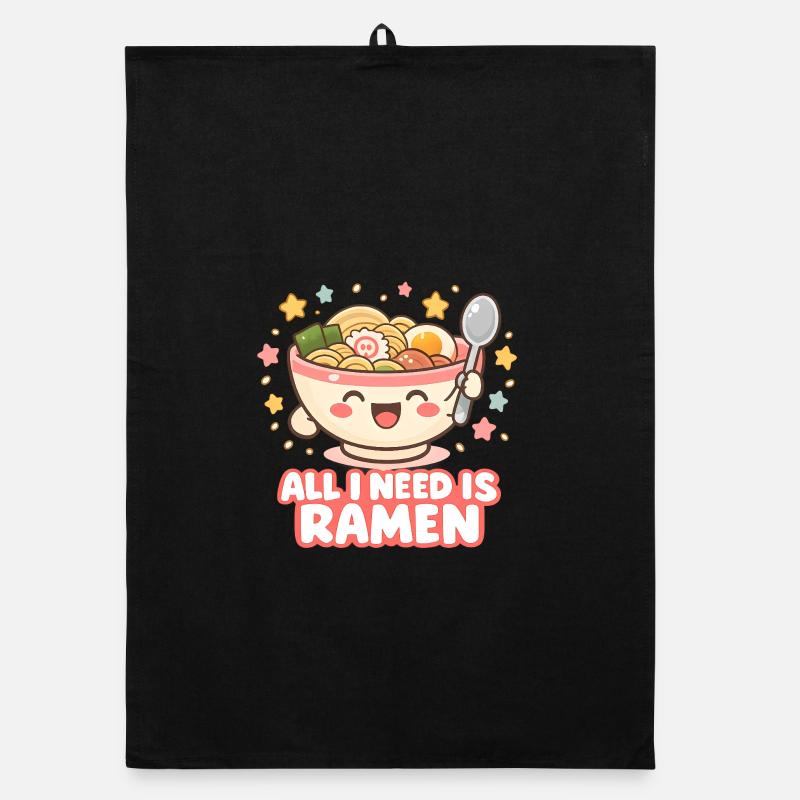 All I need is Ramen Organic dish towel