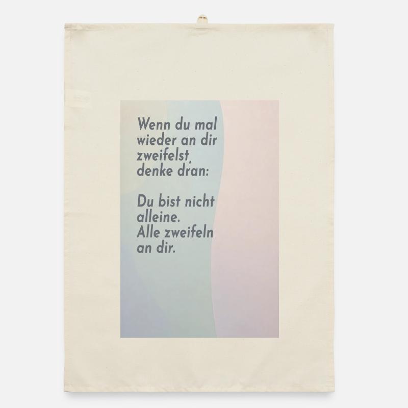 If you doubt yourself – everyone does Organic dish towel
