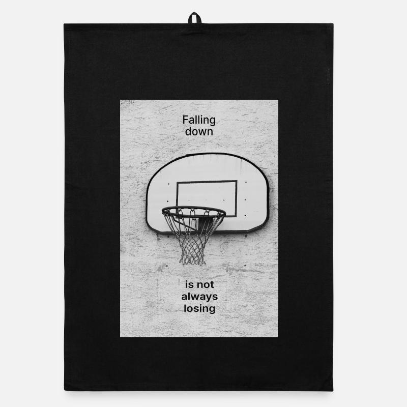 Falling Down Is Not Always Losing – Poster Organic Geschirrtuch