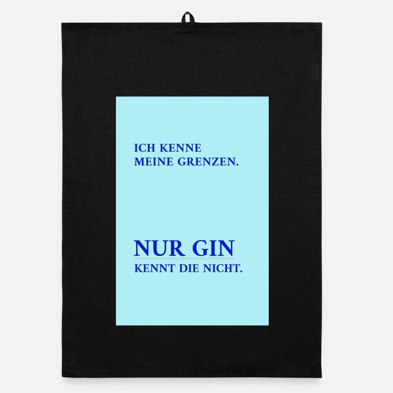 Seul le gin connaît mes limites – drôle de phrase Torchon bio