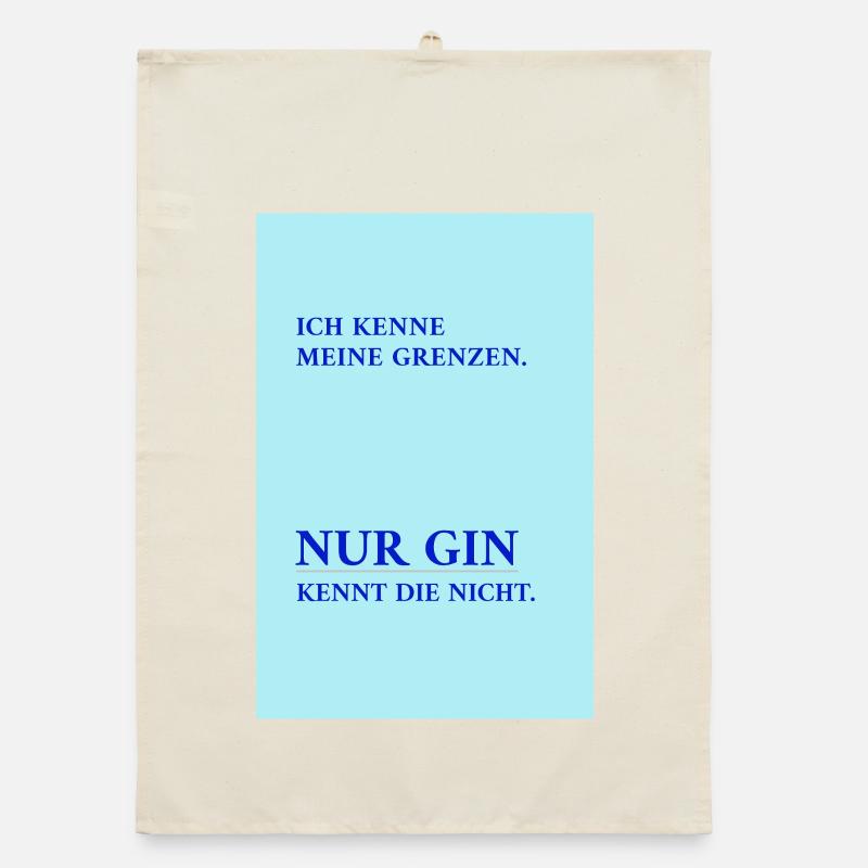 Only gin knows my limits – funny saying Organic dish towel