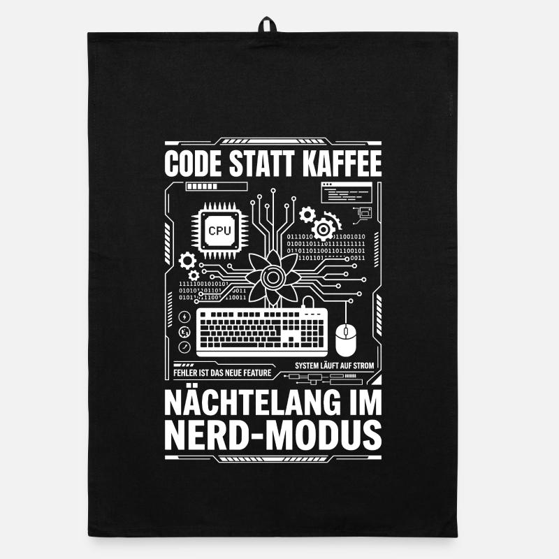 Code au lieu de mode nerd du café Torchon bio