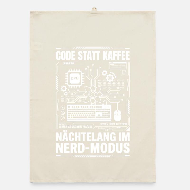 Code au lieu de mode nerd du café Torchon bio
