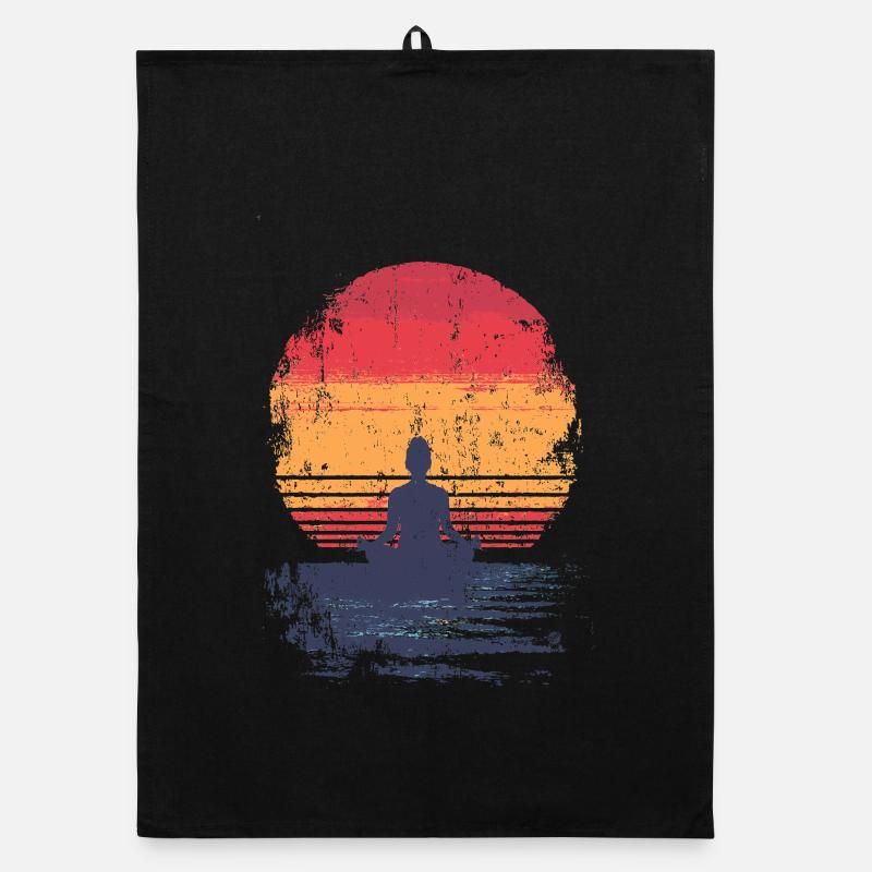 Sunset Meditation Organic dish towel
