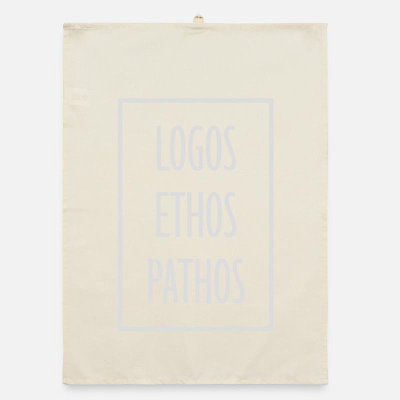 Logos Ethos Pathos Rhétorique Étudiant en Philosophie Torchon bio