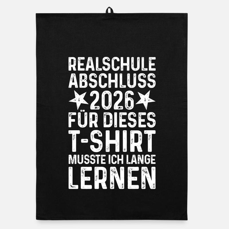 Abschluss 2026 Realschule T-Shirt Organic Geschirrtuch