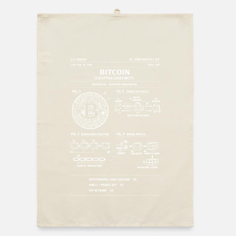 Bitcoin Schematic: Crypto Flow Diagram Organic dish towel