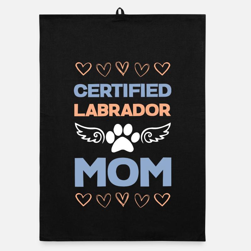 Certified Labrador Mom Organic dish towel