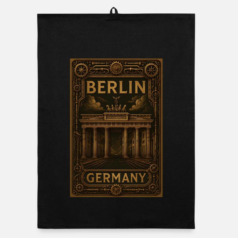 Berlin, Allemagne – Affiche en bronze steampunk Torchon bio