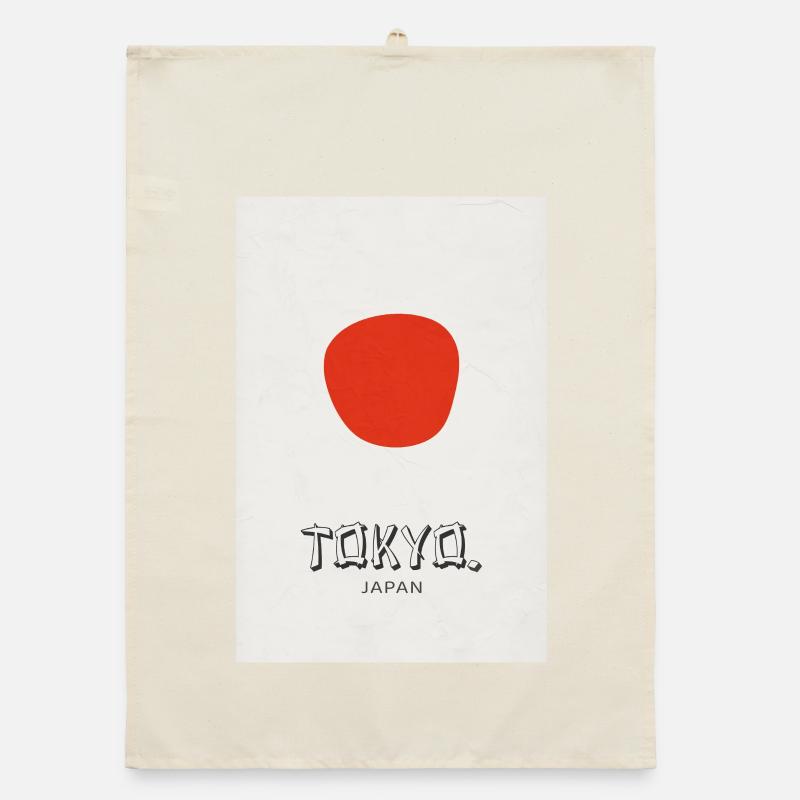 Affiche Tokyo – Déclaration de design moderne Torchon bio
