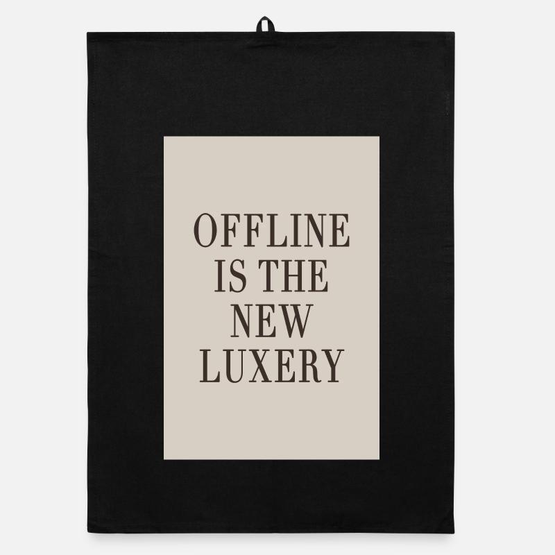 Offline ist der neue Luxus – Quiet Luxury Organic Geschirrtuch